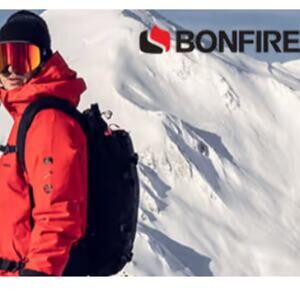 Bonfire Men's Particle Snowboard Jacket Red Size M